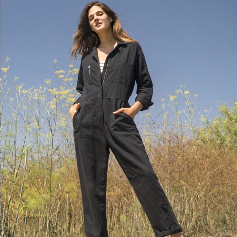 Outerknown Station Jumpsuit dark blue